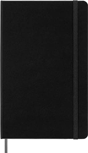 Moleskine Smart Notebook, Smart Writing System, Digitaler Notizblock mit Hardcover, Linierten Seiten und Elastischem Verschluss, Größe Large 13 x 21 cm, Farbe Schwarz image