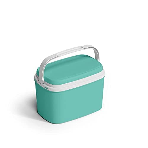 Kühlbox | Passive Kühlbox | Kühltaschen aus Kunststoff mit polystyrol thermische Isolierung (6 L, Türkis) image
