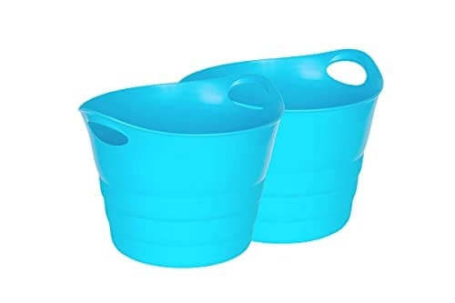 Kreher Set: 2 x Mehrzweckkorb 42 Liter, flexibel und strapazierfähig (Blau) image