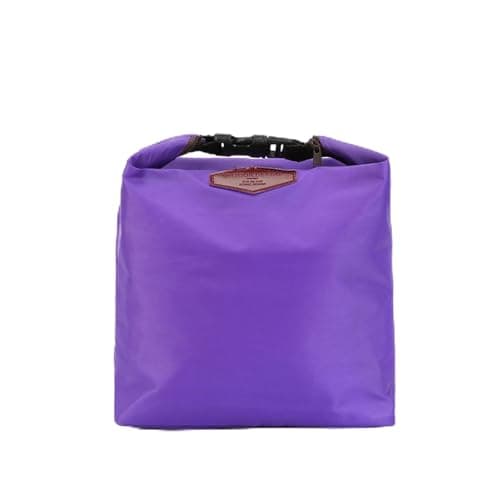 Viechoes Mini kühltasche Isoliertasche,kühltasche klein,Mini Kühlbox,Wasserdicht Picknicktasche,kleine kühltasche für unterwegs,Lunchtasche mit Reißverschluss (Lila) image