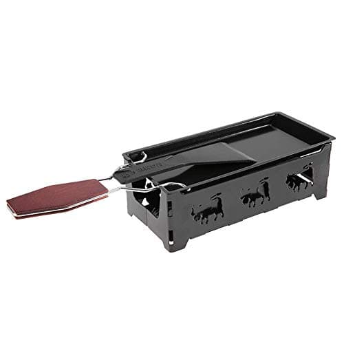 Mini Raclette Faltbares Teelicht Raclette Antihaft Rotaster Backblech Herd Set Kohlenstoffstahl Home Kitchen Grill Werkzeug mit Holzgriff image