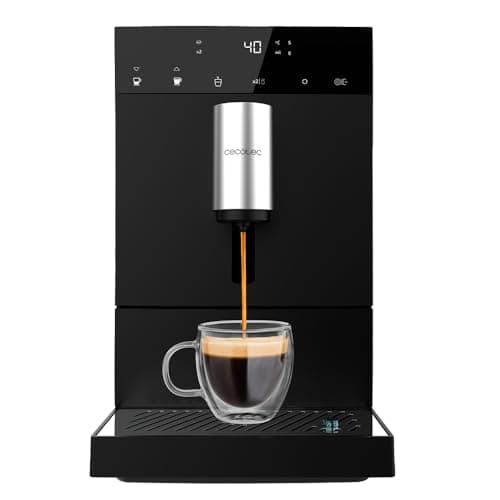 Cecotec Superautomatische Kaffeemaschine Cremmaet Compact, 1350 W, 19 Bar, Heizsystem mit Thermoblock, 150 g Kaffeebehälter mit Mahlwerk und 1,1 L, automatische Reinigung image