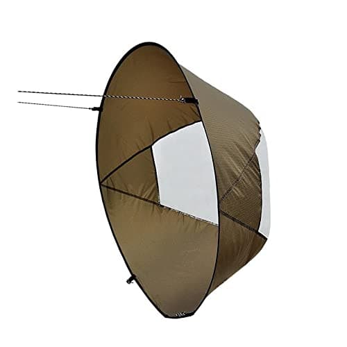 46-Zoll-Kajak-Windsegel, zusammenklappbares Kajak-Paddle-Board-Zubehör, geeignet für Kajakboote, die tragbares Windsurf-Kit segeln, Marine-Zubehör, Kajak-Segel image