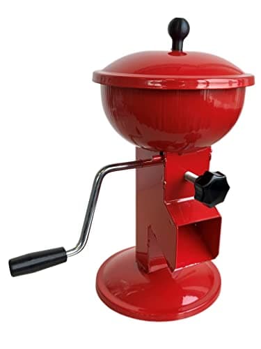 Uzman Walnussknacker Nussknacker Walnuss-Knacker Brecher Walnüsse Walnuss Brecher in rot mit Handkurbel und edlem Design - Bequemer manueller Handbetrieb image