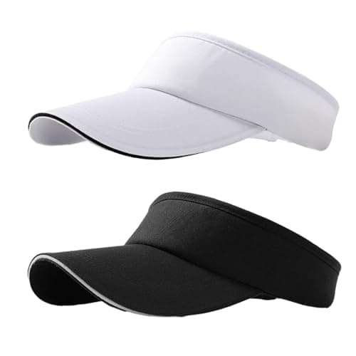 NHTJTHE 2pcs Visor Cap, Atmungsaktiv und Schweißabsorbierend Sommerkappe image