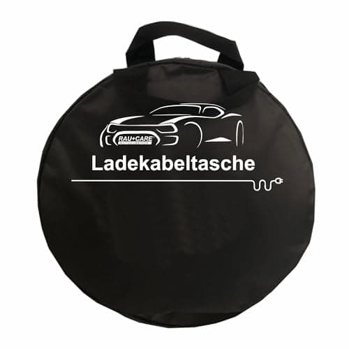 RAU+Care Auto KFZ Ladekabel Tasche leer für Elektroauto - Wasserabweisende Kabeltasche Camping Wohnwagen Wohnmobil - Gartenschlauch Tasche für EV-Verlängerungskabel - Kabel Organizer (35 cm) image