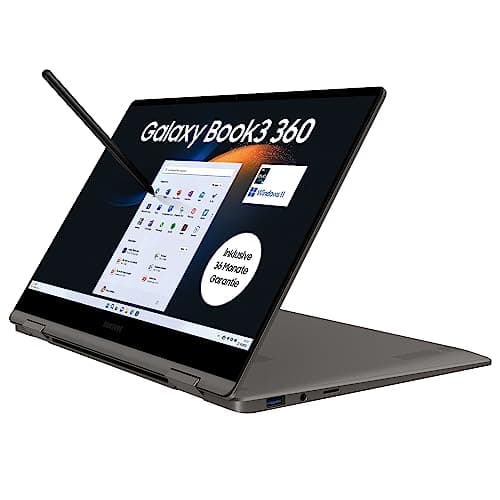 Samsung Galaxy Book3 360 Convertible Laptop, 13" AMOLED Touch-Display, Intel Core i5 EVO, 8GB RAM, 512GB SSD, Windows 11, QWERTZ Tastatur, Inkl. 36 Monate Herstellergarantie [Exklusiv bei Amazon] image