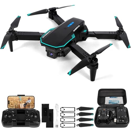 Drohne mit Kamera 720P HD für Kinder, WiFi FPV Drone für Anfänger, RC Quadcopter mit 2 Akku, Schwerkraft Sensor, 3D Flip Mode, Ein-Tasten-Start/Landung, Höhenhaltemodus, Headless Mode image