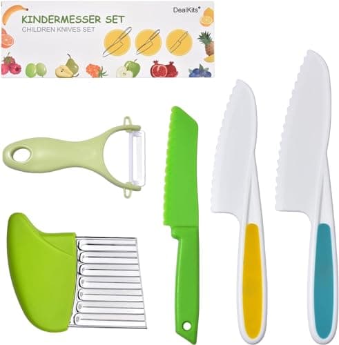 Kindermesser 5-teiliges Kinder Sicherheit Küchenmesser Set image