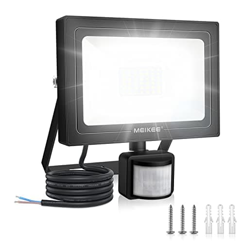 MEIKEE 25W LED Strahler mit Bewegungsmelder 2100LM 6500K Superhell LED Fluter mit Sensor IP66 Wasserdicht Flutlichtstrahler Scheinwerfer Licht Wandleuchte für Garten Garage Sportplatz image