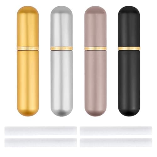 4 Stück Riechstifte Für Ätherische Öle, Ätherisches Öl Tuben, Wick Inhalierstift image