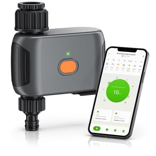 Brandson - Bewässerungssteuerung WLAN - WiFi Bewässerungscomputer Garten - Bewässerungssystem Smart Life mit App - Zeitschaltuhr - Bewässerungstimer - Automatische Bewässerung - Alexa Google image