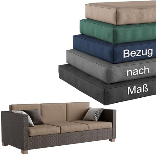 Epic Tube wasserdichter Polsterbezug nach Maß, Schutzhülle auf Polster für Stuhl Bank Camping Garten als Sitzkissen, Sitzauflage, Bankauflage Oxford 600D mit wasserdichtem Reißverschluss Made in EU image