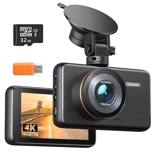 iZEEKER 4K Dashcam Front, 2160P Autokamera mit 32GB Karte image